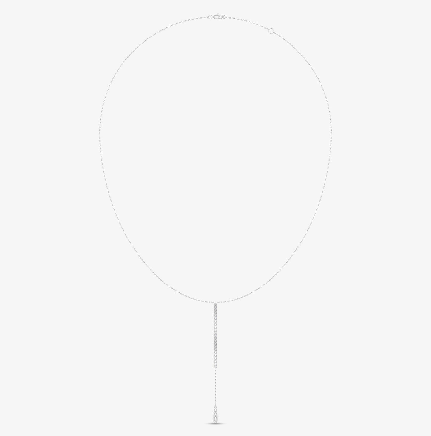 14K Gold Diamond Lariat necklace