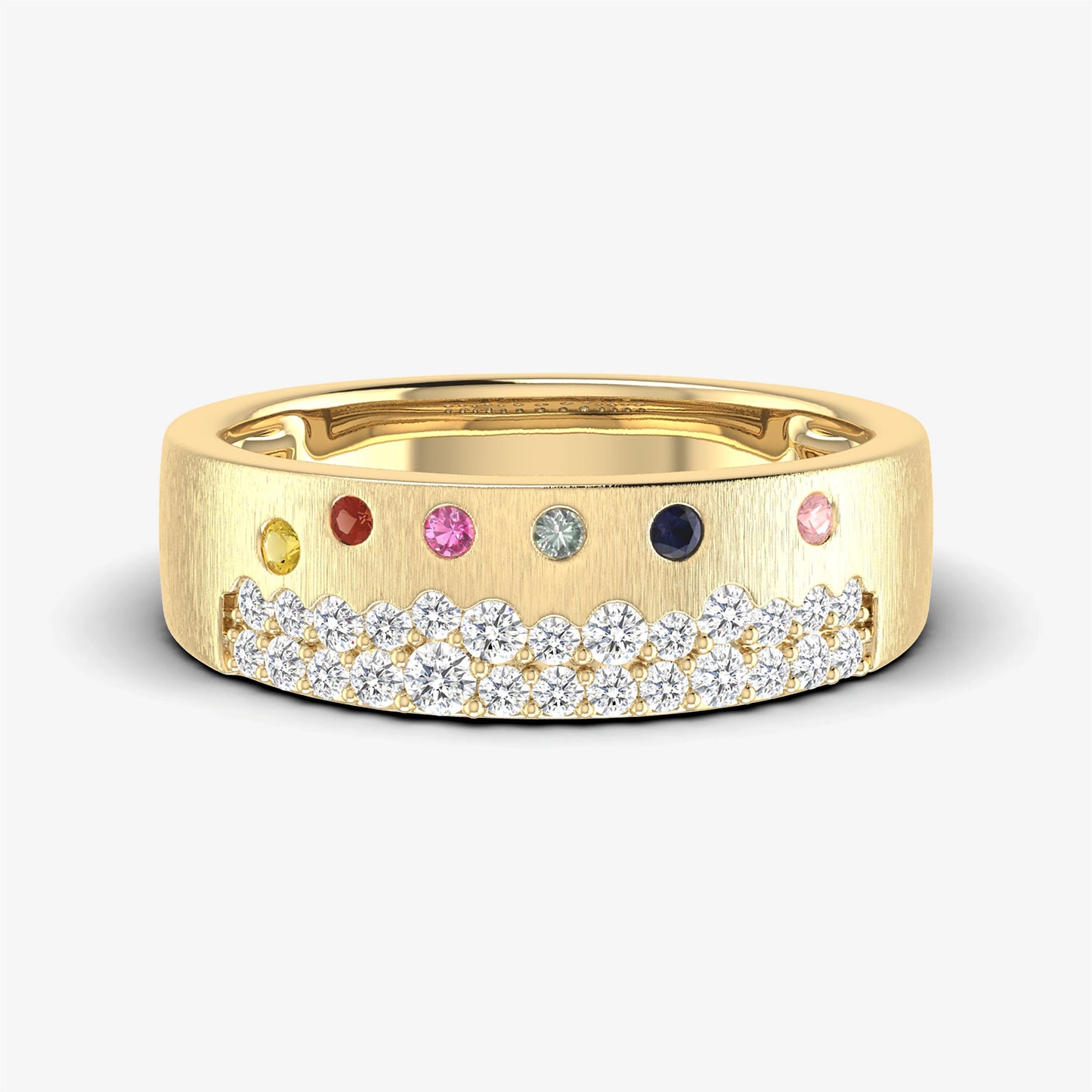 14K Multi Color Cocktail Ring