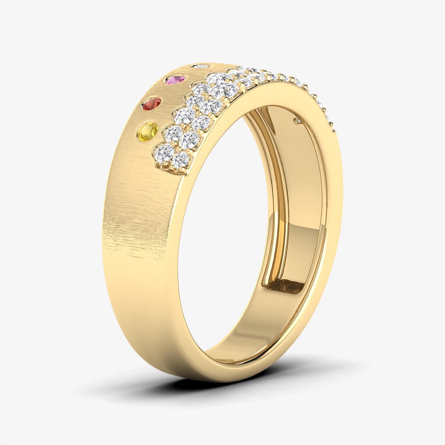 14K Multi Color Cocktail Ring