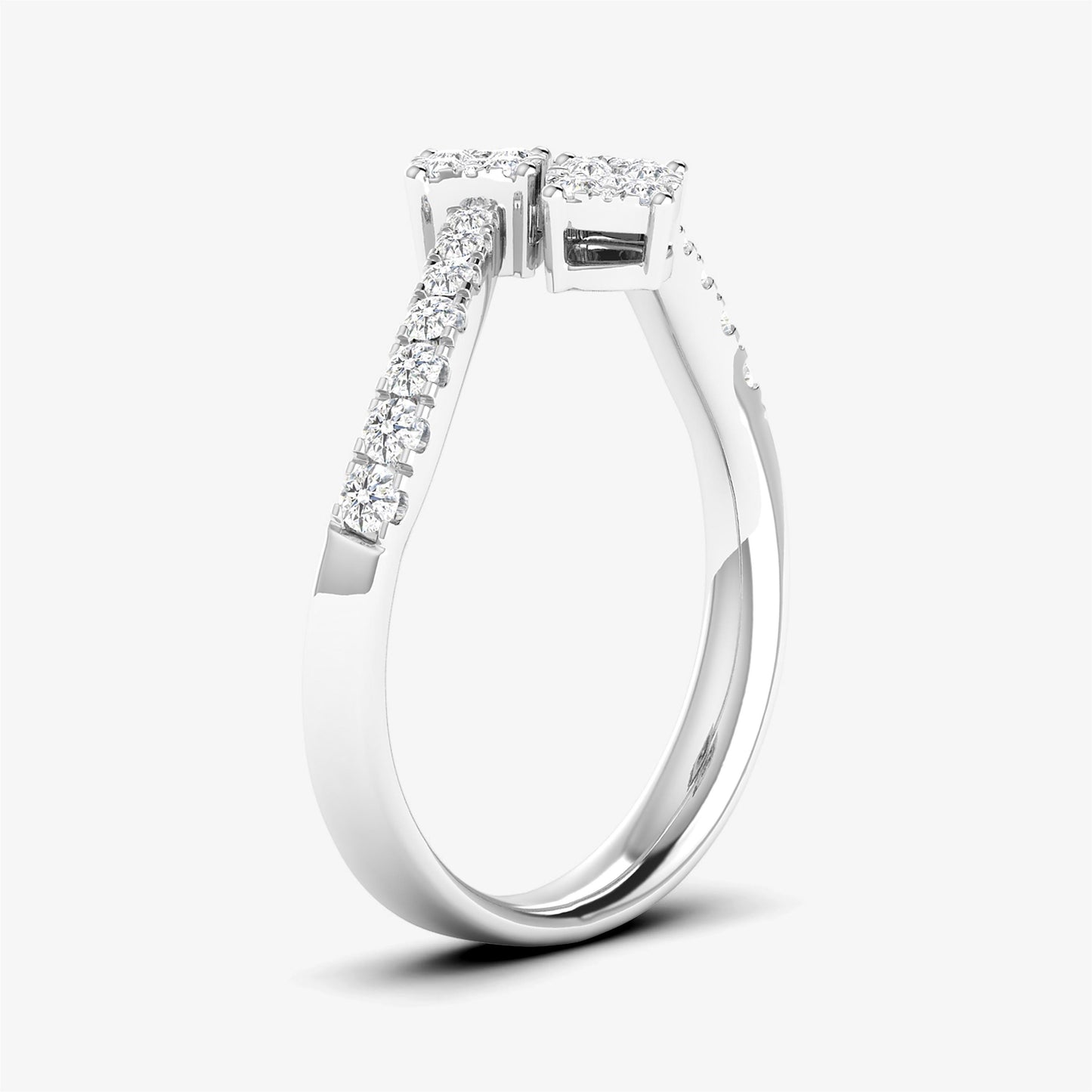 14K Toi Et Moi Engagement Ring