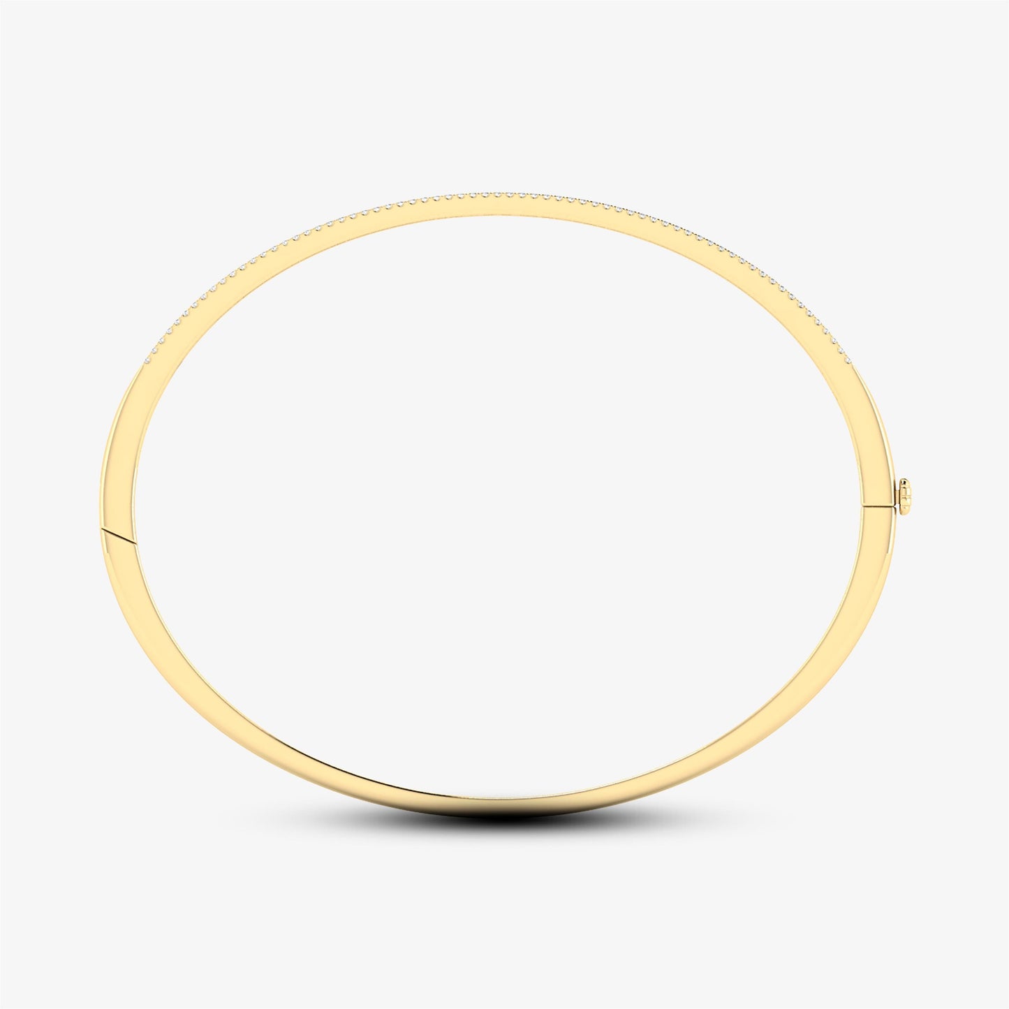 14K Diamond Bangle Bracelet
