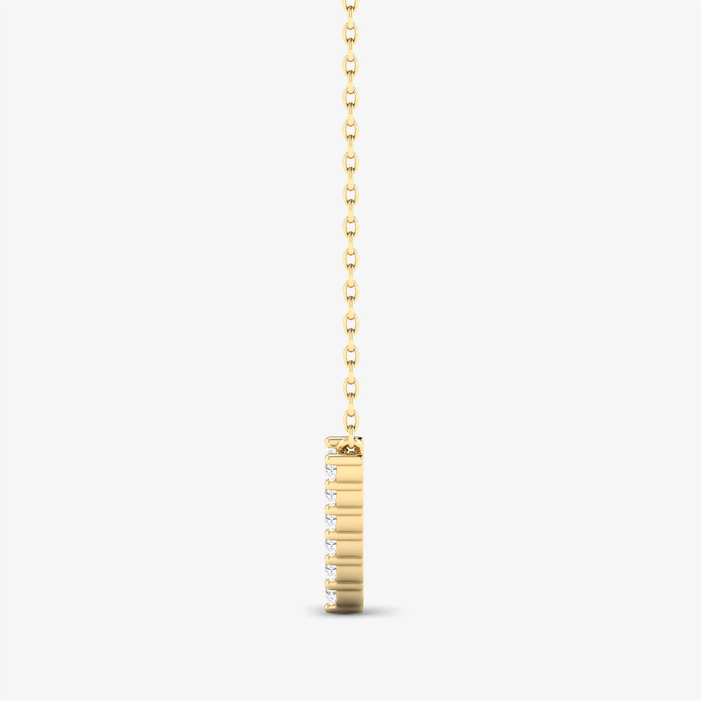 14K V Shape Necklace