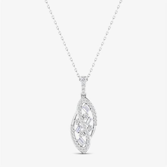 18K Sophisticated Diamond Baguette
