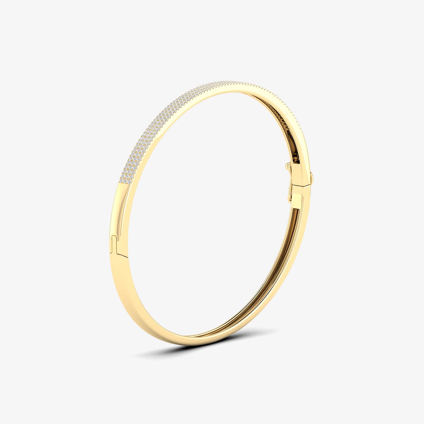 14K Diamond Bangle Bracelet