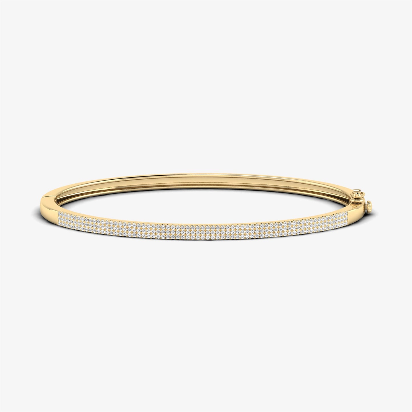14K Diamond Bangle Bracelet