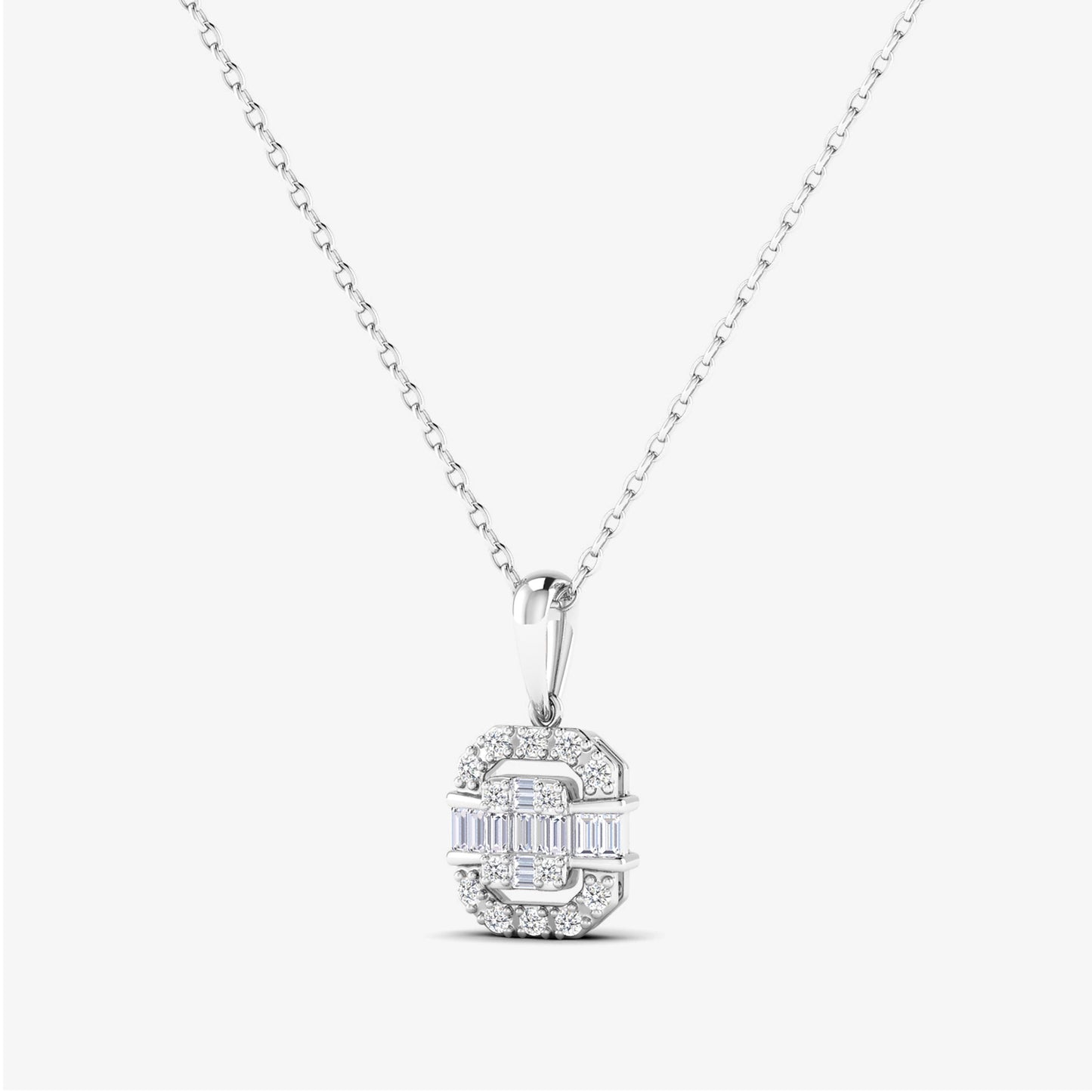 Baguette Dainty Timeless Pendant