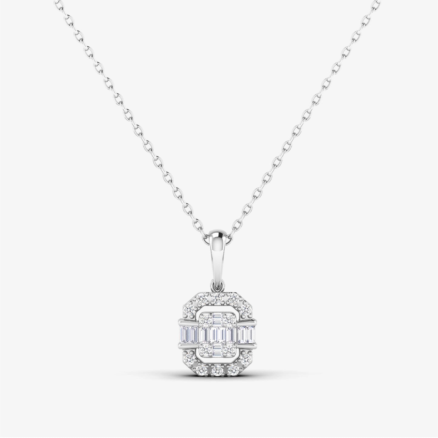 Baguette Dainty Timeless Pendant