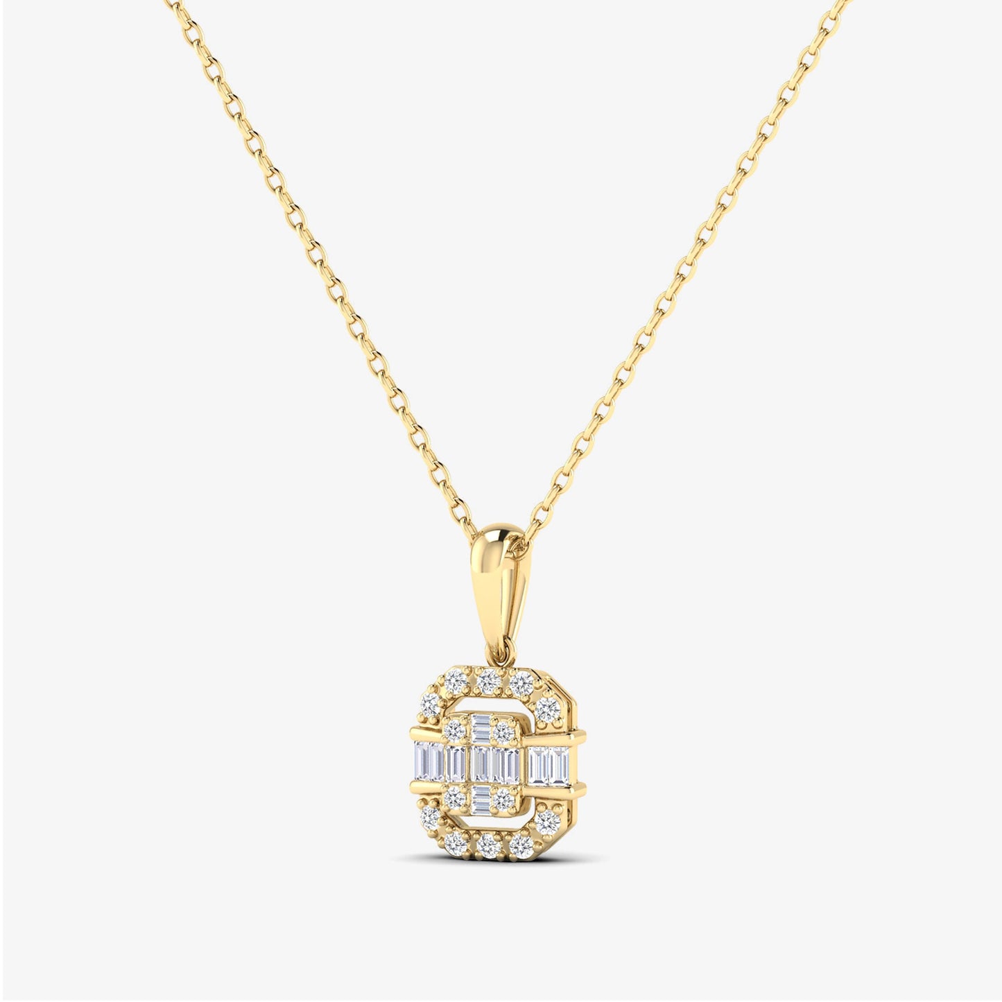 Baguette Dainty Timeless Pendant