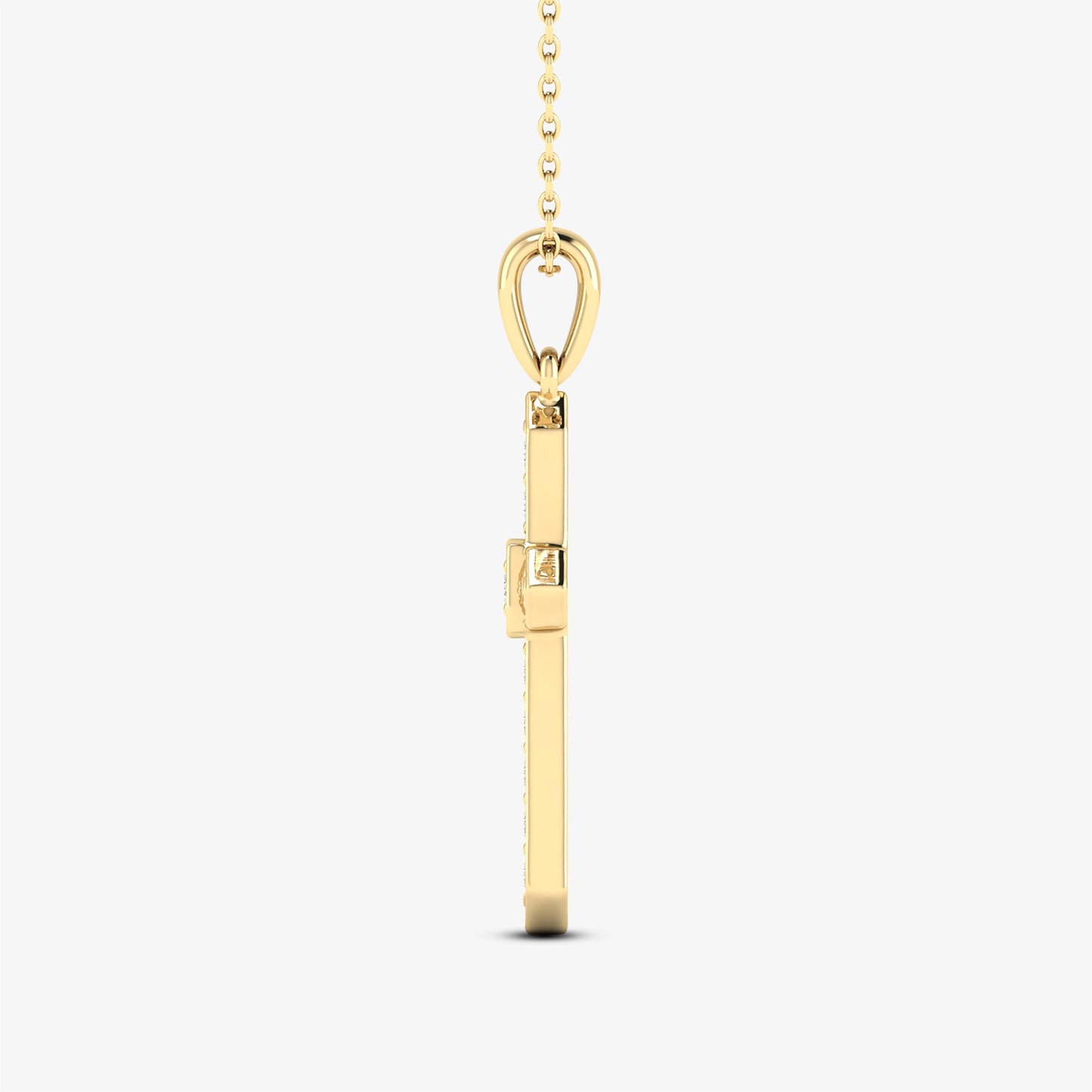 14K Unisex Cross Faith Pendant