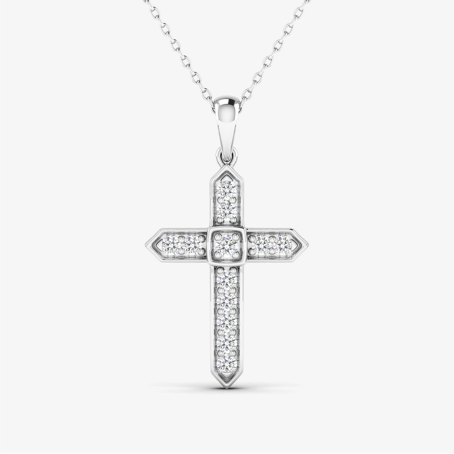 14K Unisex Cross Faith Pendant