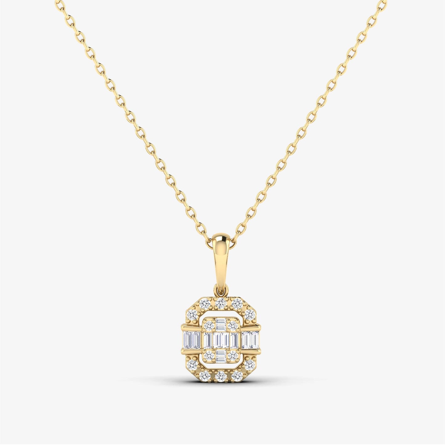 Baguette Dainty Timeless Pendant