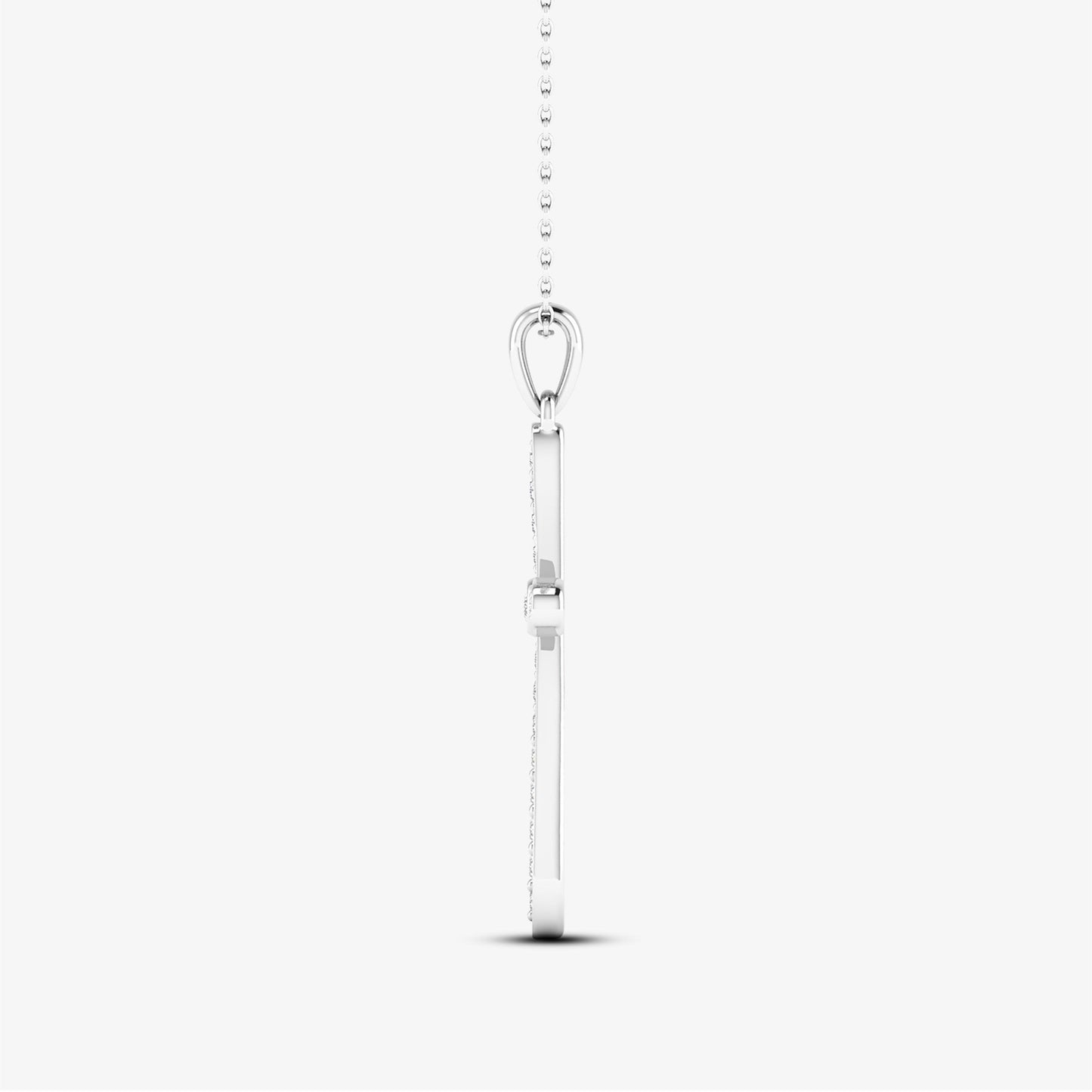 14K Solitaire Cross