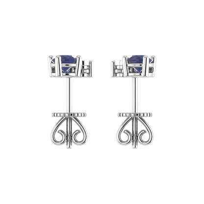 Synthetic Sapphire Infinity Drop Earring