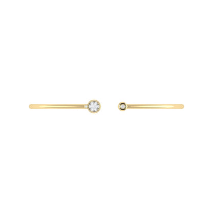 Open Bangle Solid 18k Gold Bracelet