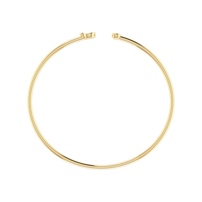 18K Delicate Ladies Cuff Bangle