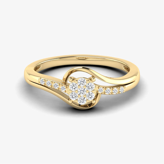 Twist 14K Sunflower Ring