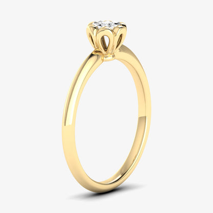 Miracle Plate Solitaire Diamond Ring