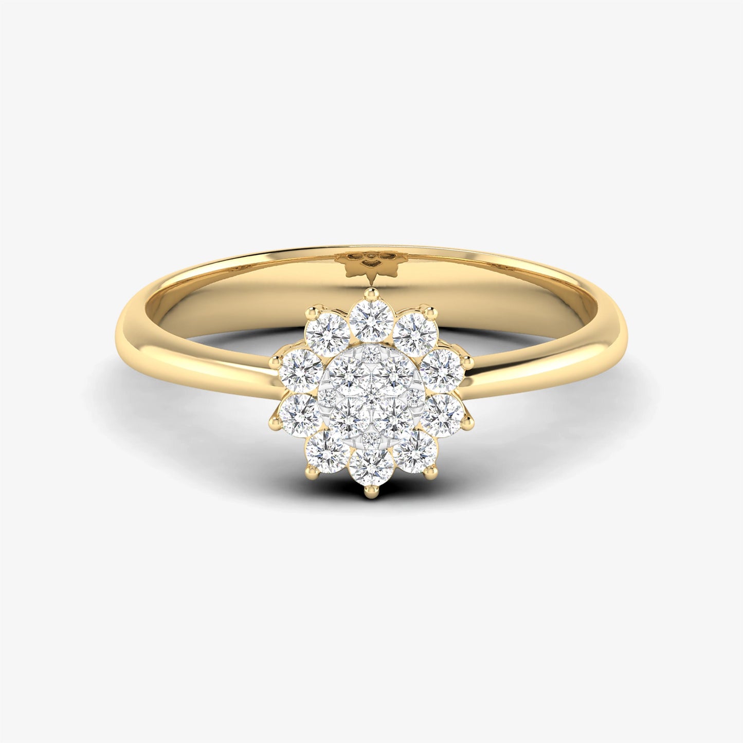 Floral Engagement Ring