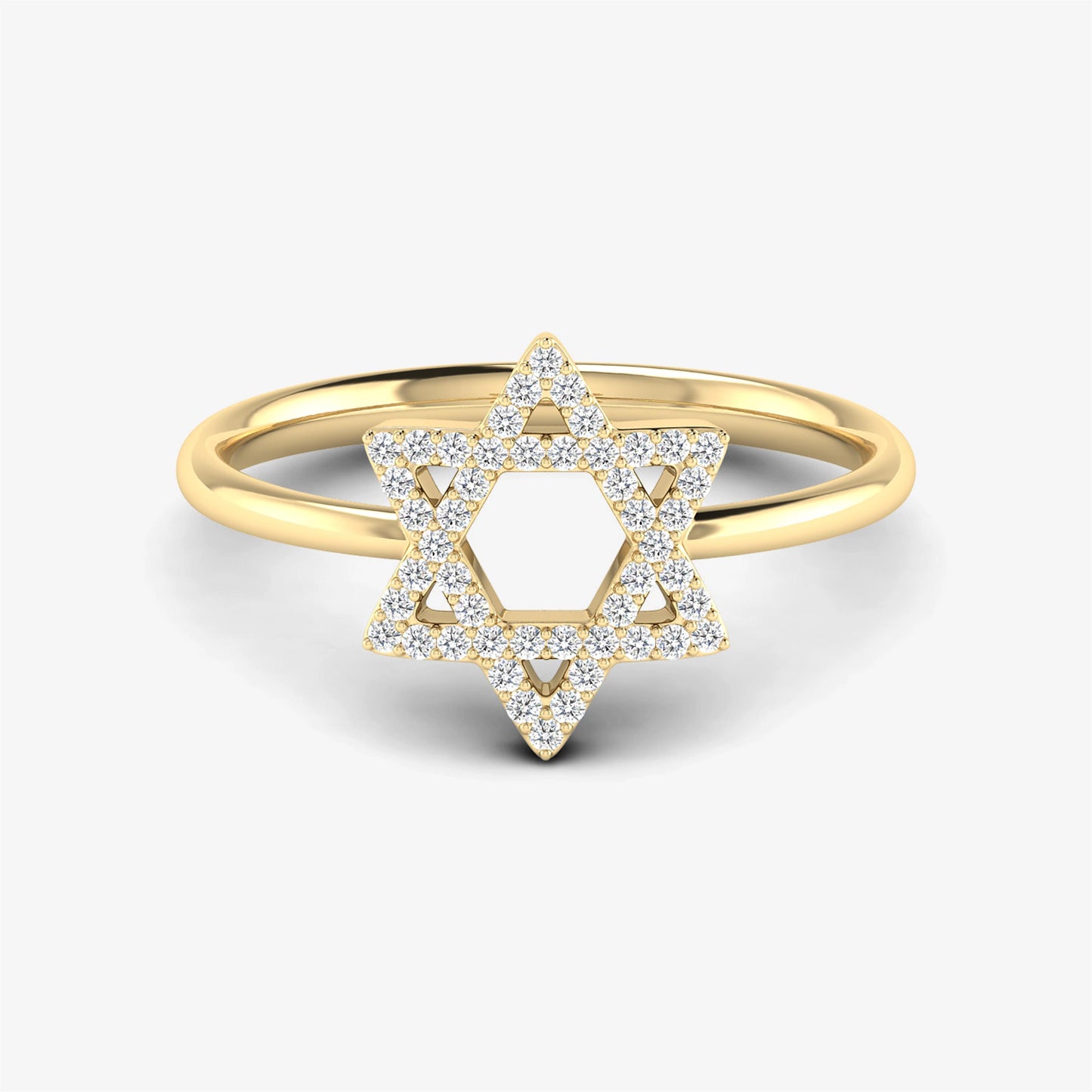 Star of David Diamond Ring