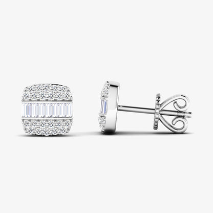 Diamond Square Stud