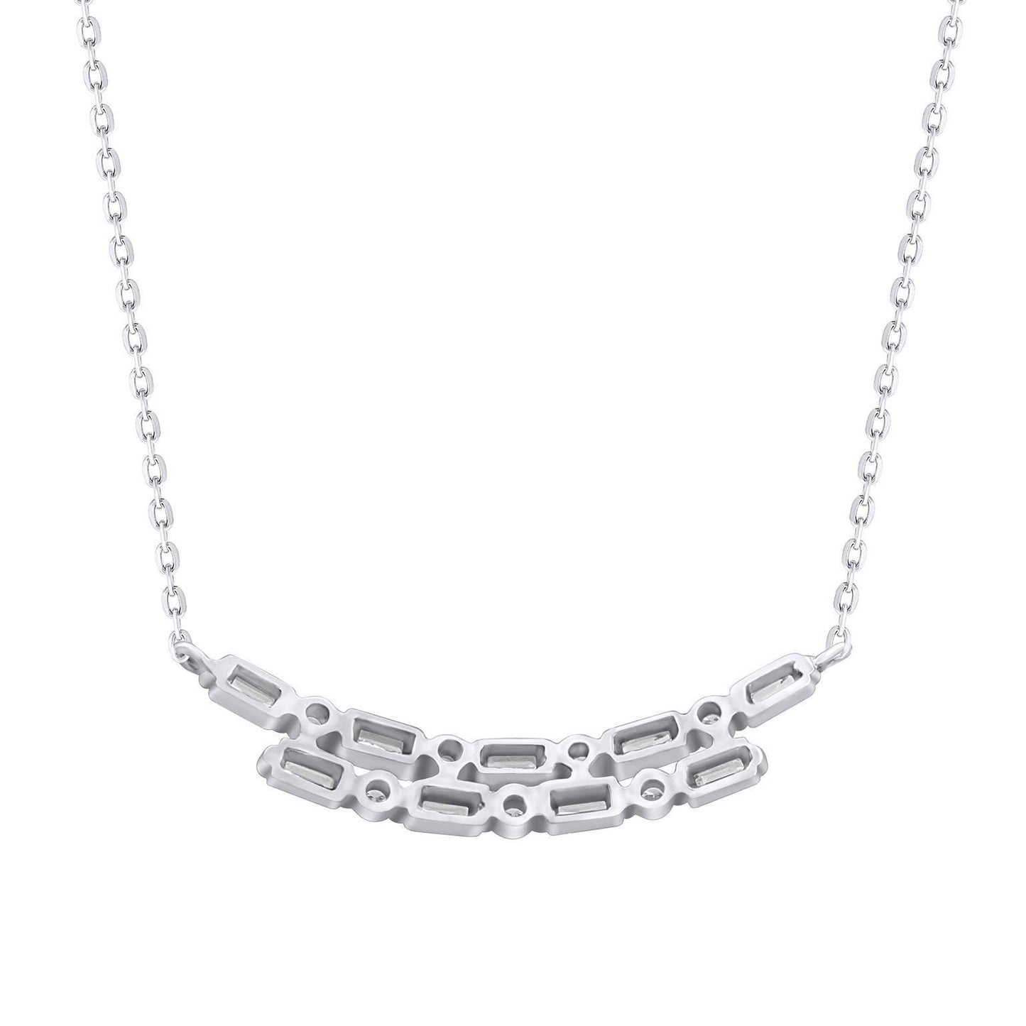 Baguette Diamond Necklace