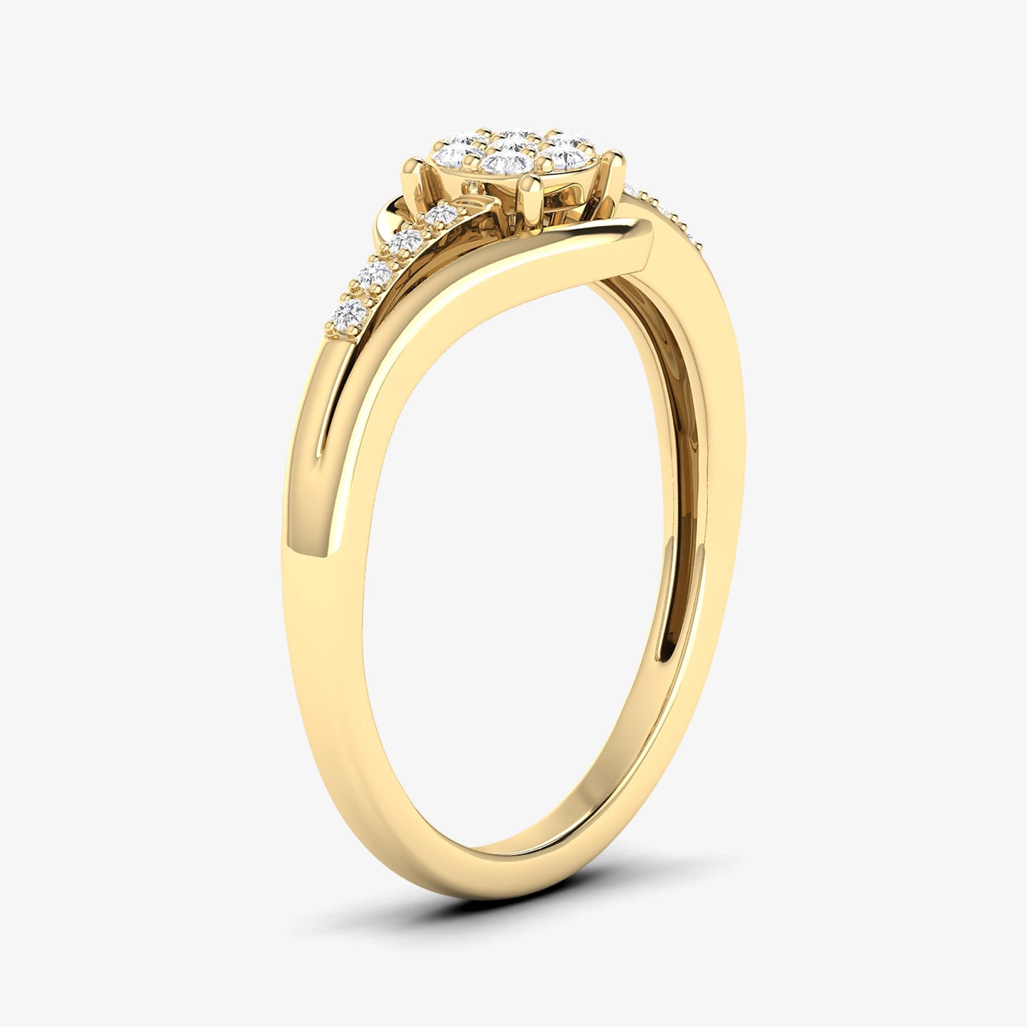 Twist 14K Sunflower Ring