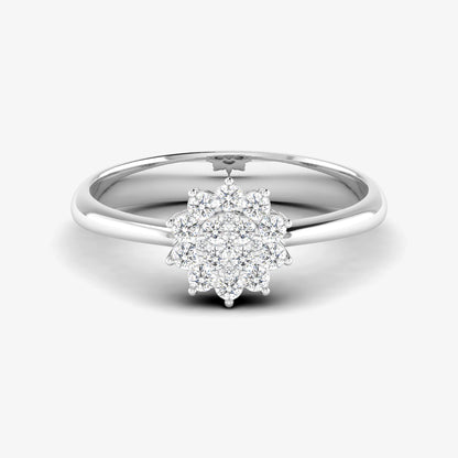 Floral Engagement Ring