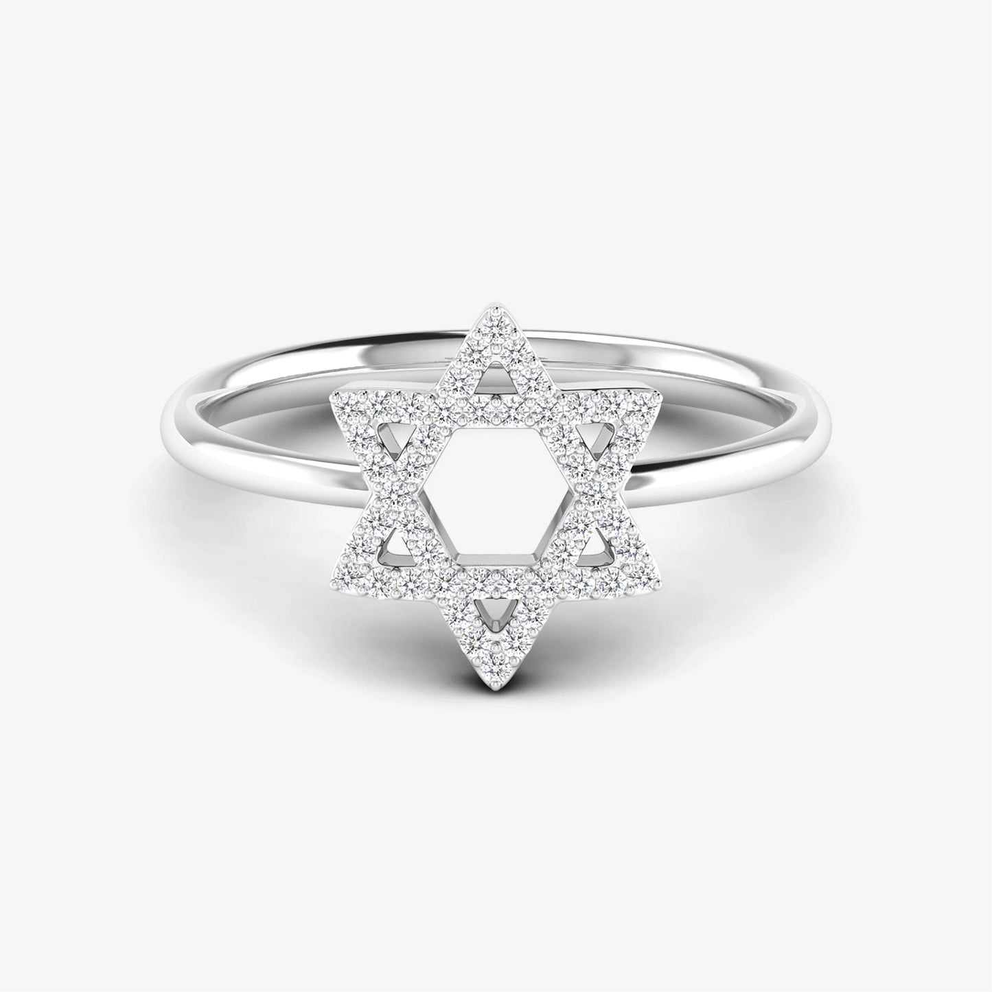 Star of David Diamond Ring