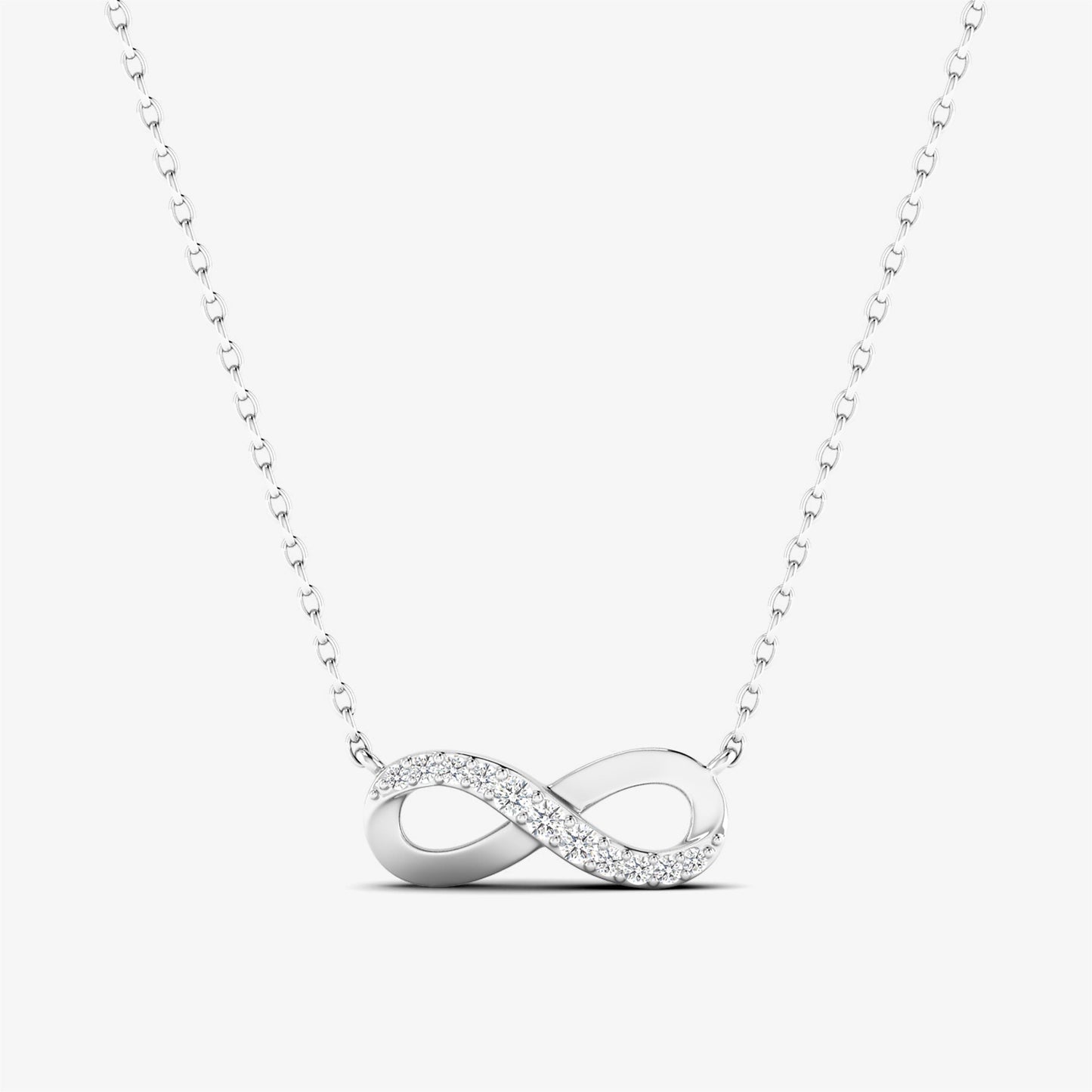 Minimalist Infinity Diamond Pendant