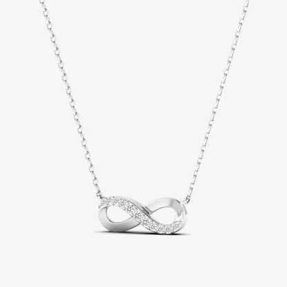 Minimalist Infinity Diamond Pendant