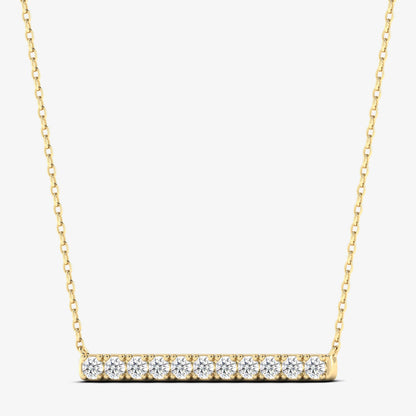 Diamond Gold Bar Necklace