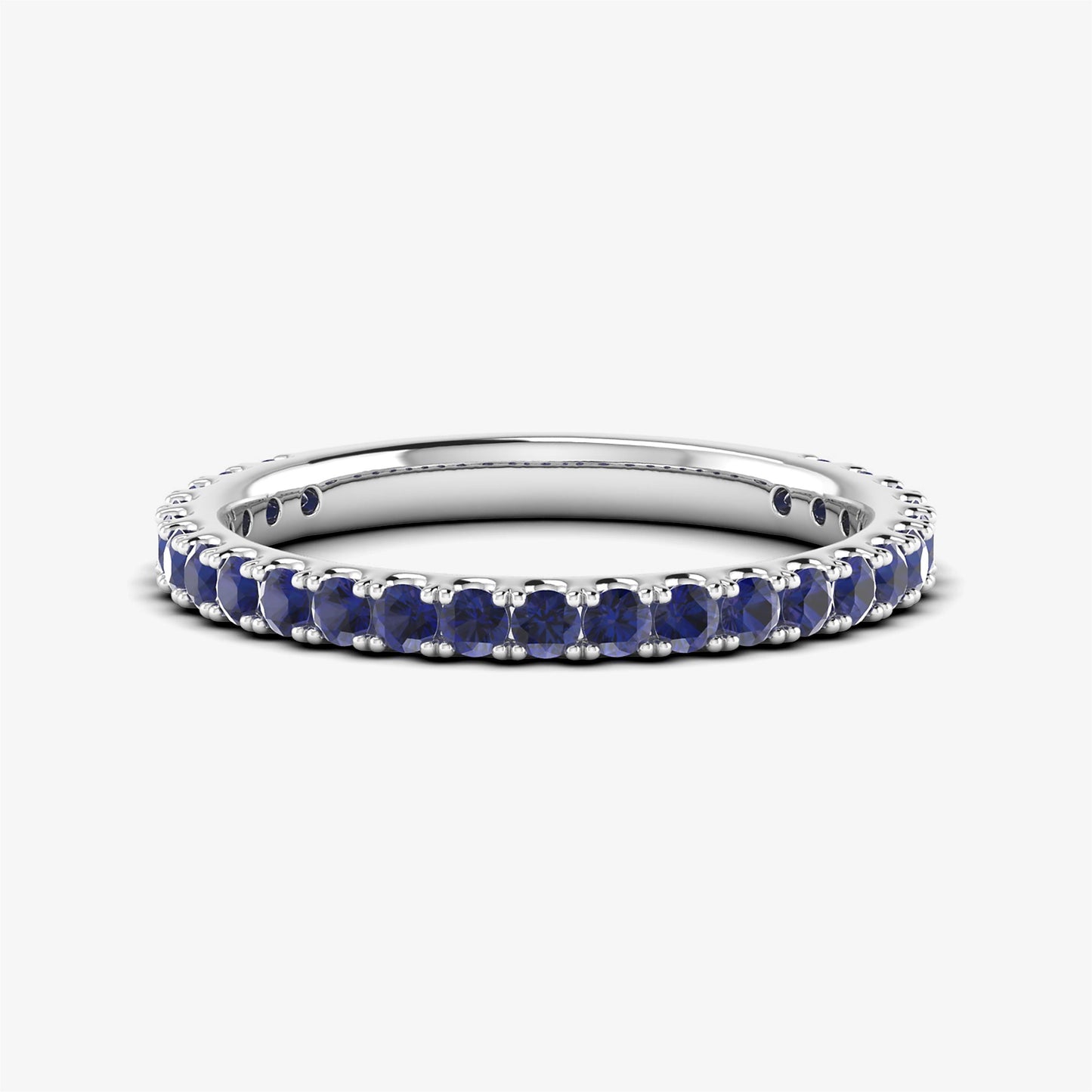 Precious Sapphire Full Eternity Stackable Band