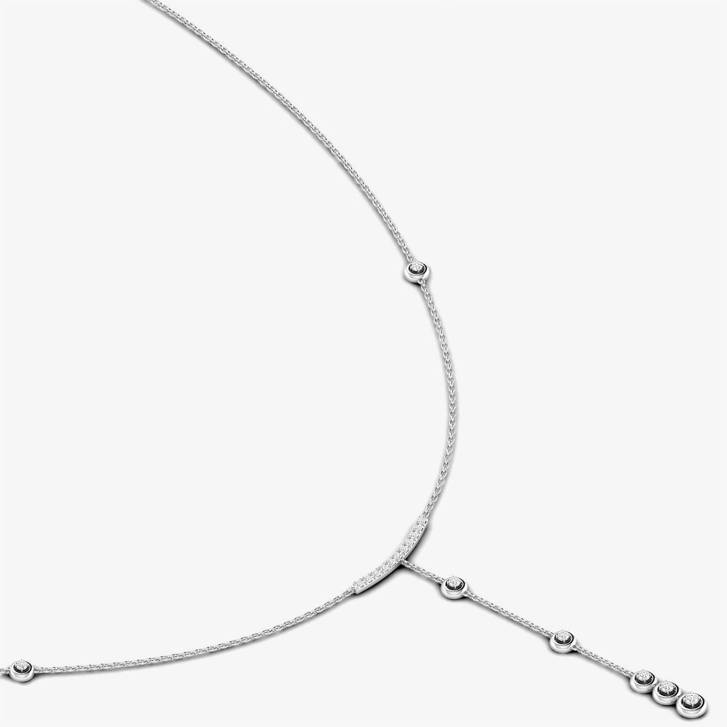 18K Lariat Diamond Drop