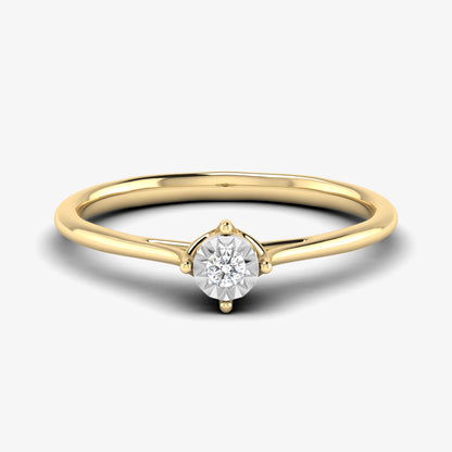 4 Prong Flower Solitaire