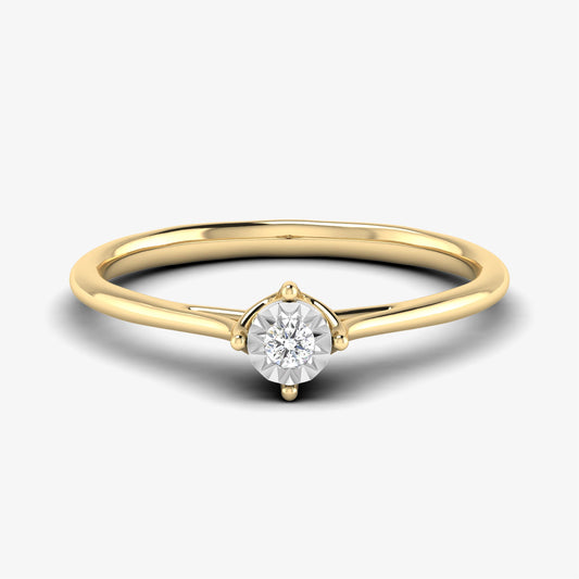 4 Prong Flower Solitaire