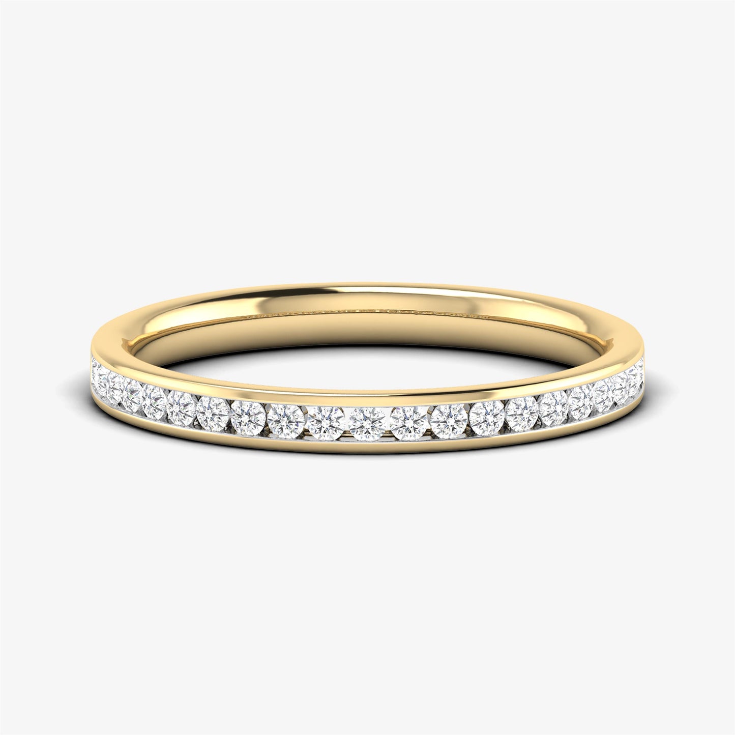 14K Solid Gold Diamond Bands