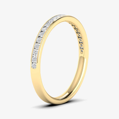 14K Solid Gold Diamond Bands