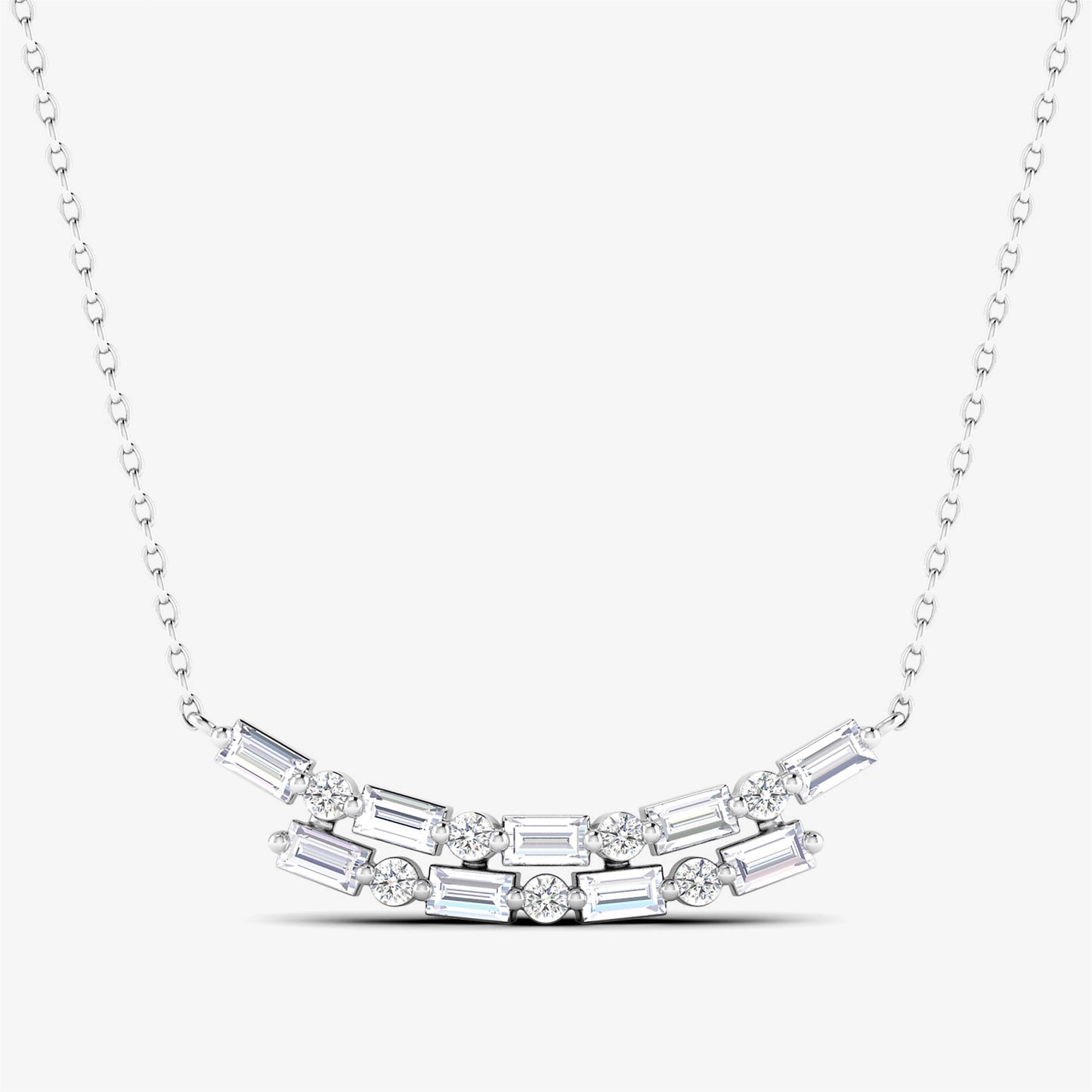 Baguette Diamond Necklace