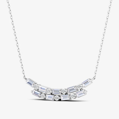 Baguette Diamond Necklace