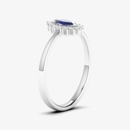 14K Precious Sapphire Solitaire