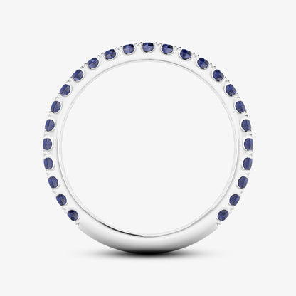 Precious Sapphire Full Eternity Stackable Band