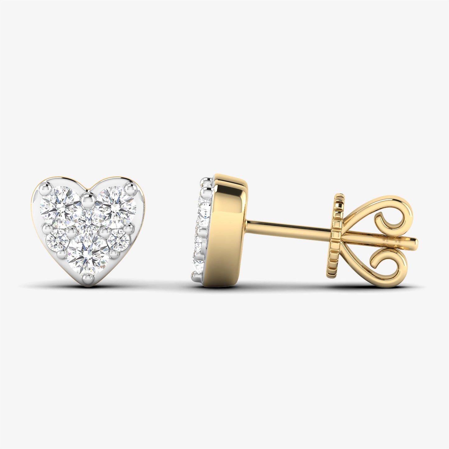 Diamond Heart Stud