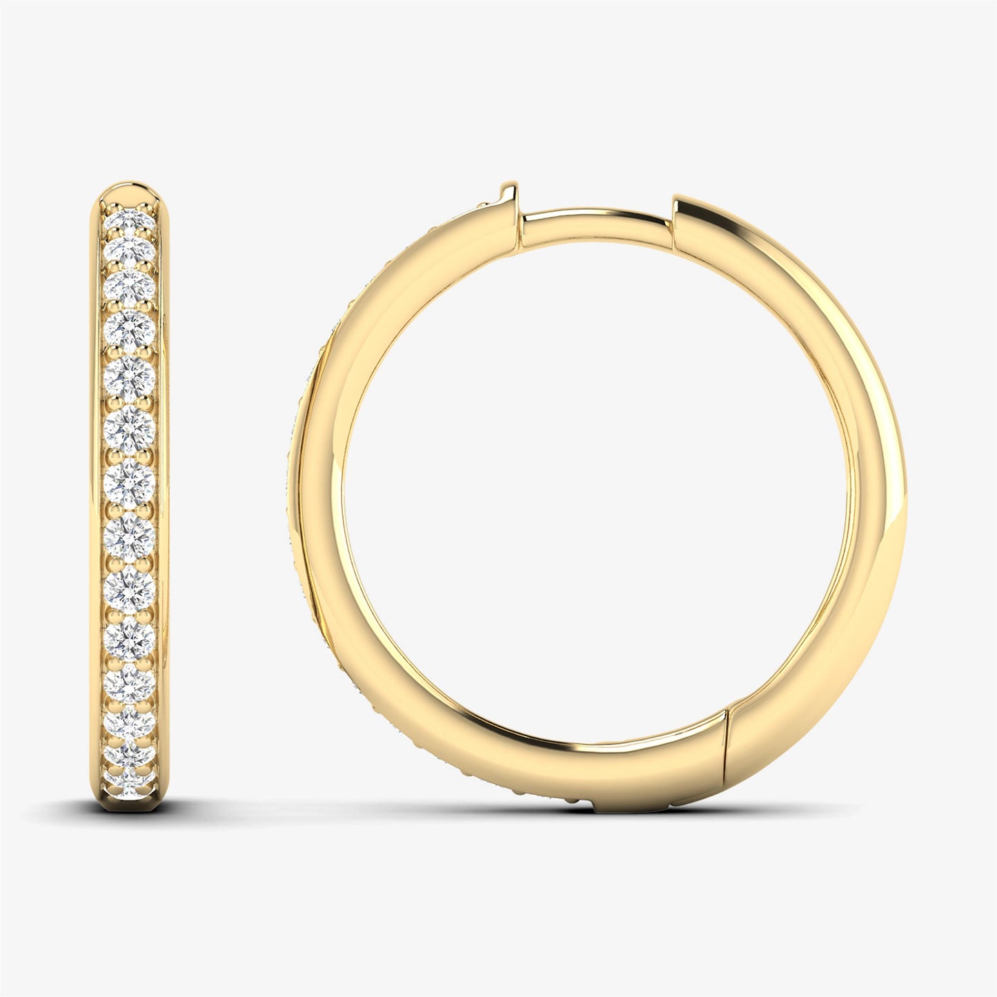 Diamond Hinged Hoop