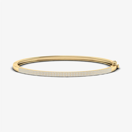 14K Diamond Bangle Bracelet