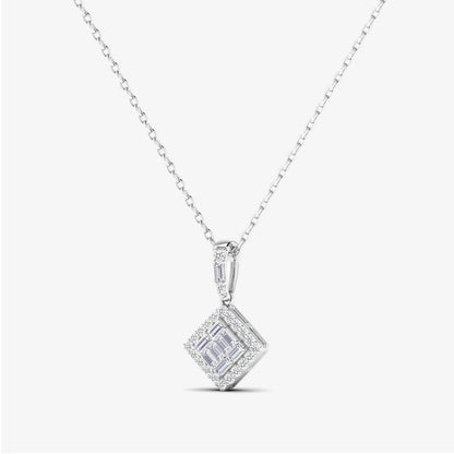 14K Square Baguette Diamond