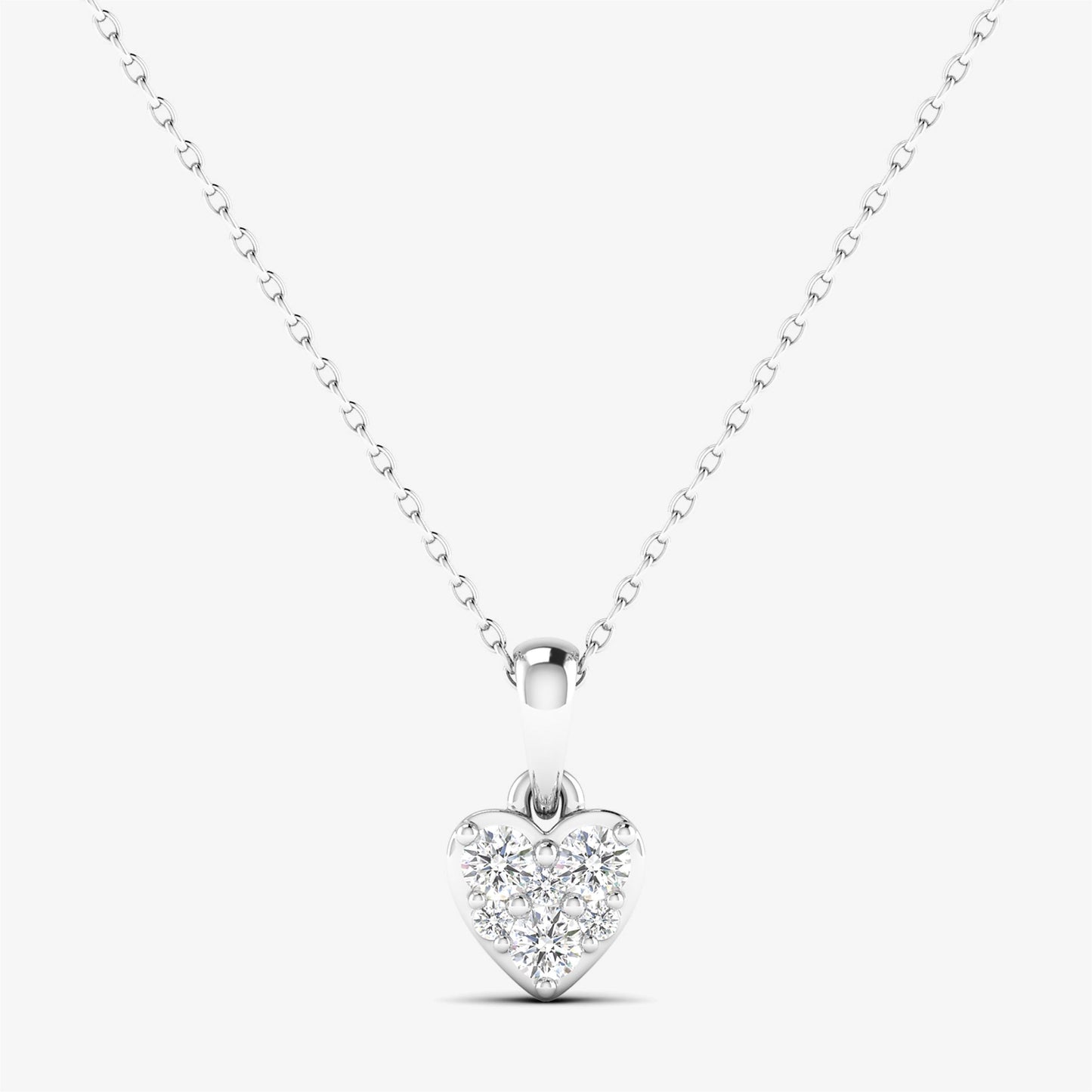 14K Heart Love Necklace Pendant