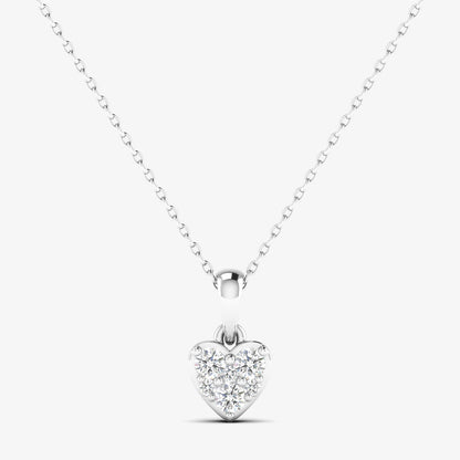 14K Heart Love Necklace Pendant