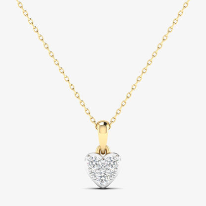 14K Heart Love Necklace Pendant