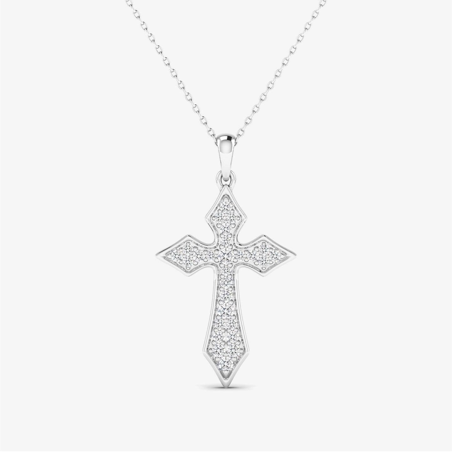 Cross Religious Gold Pendant Necklace