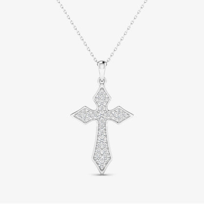 Cross Religious Gold Pendant Necklace